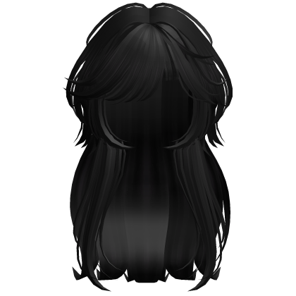 Shaggy Wavy Layered Hair w/ Side Bangs (Black)