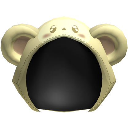 Yellow Kawaii Monkey Plush Hood