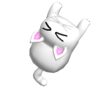 White Cute Cat Backpack
