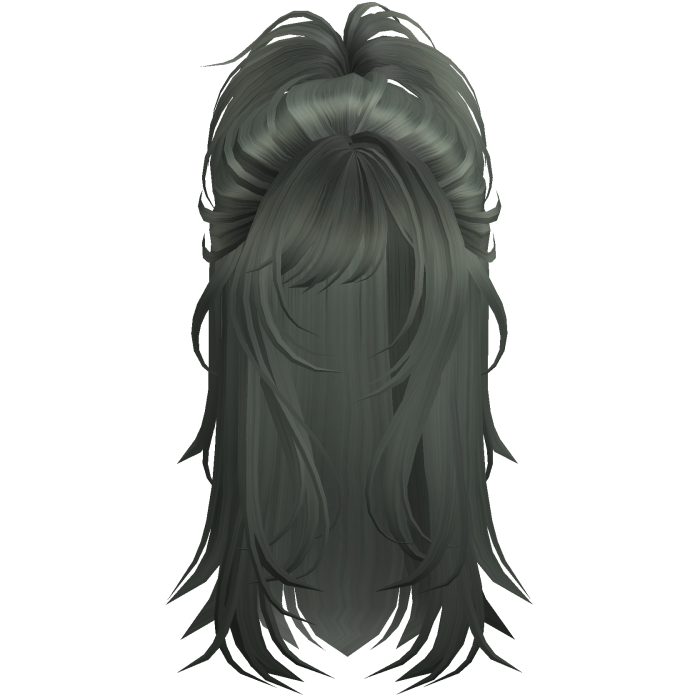 Wolfcut Spikey Half Up Dark Green