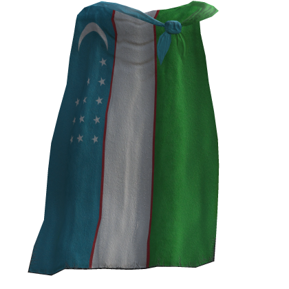 Uzbekistan Flag Cape
