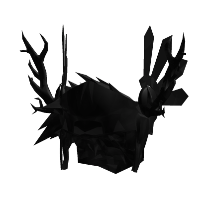 Black Sparkletime Hair with Antlers and Valk
