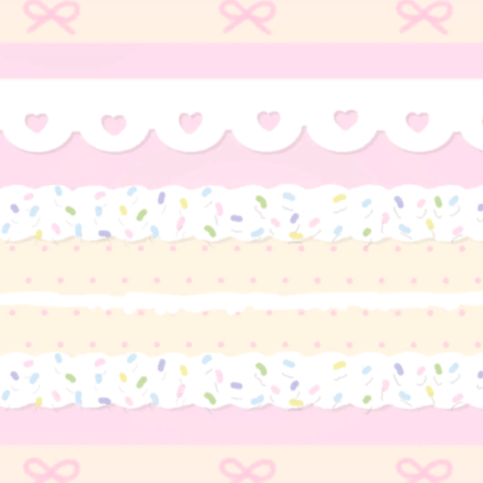 Kawaii Pastel Bow Heart Sprinkles Cute Background