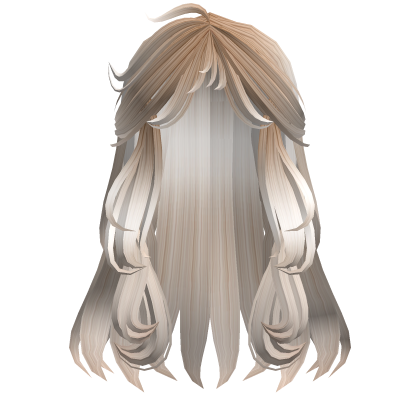 Loose wavy long Hairstyle in Platinum Blonde Roblox item
