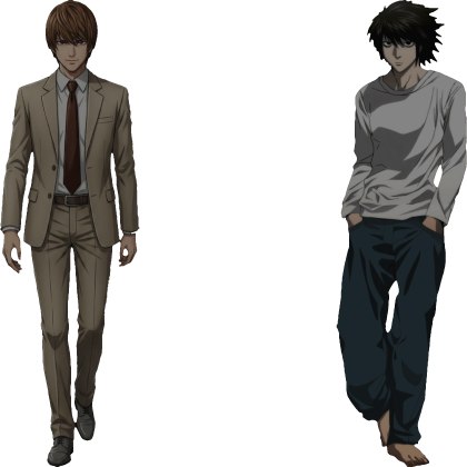 Ligth Yagami And L Death Note