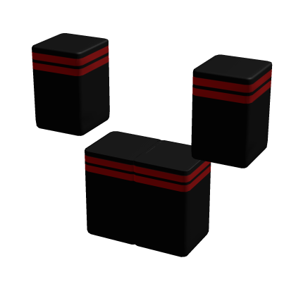 Black & Red Striped High Socks & Arm Warmers