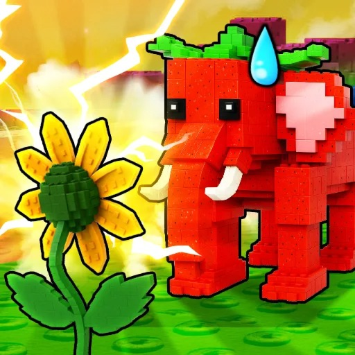 omg a strawberry elephant spawned when i joined 1