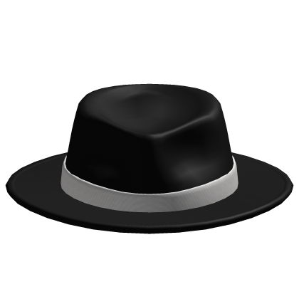 Classic Simple Fedora Black