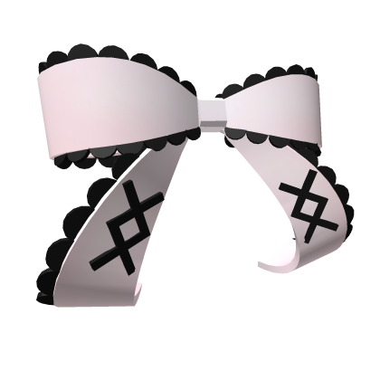 ♡ kawaii pink black hair bow ♡ Roblox item
