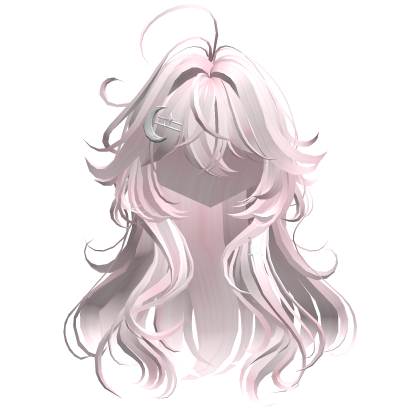 Cute Anime Girl Hair w/ Moon Clips (Light Pink) thumbnail