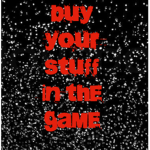 game where you buy your items