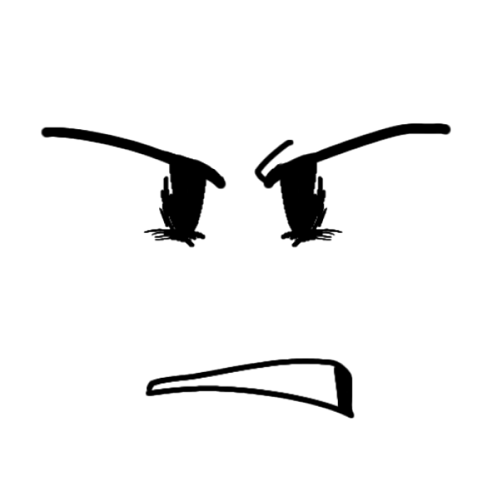 TheAnimator Forsaken Face (Skin) - Hurt Roblox decal