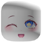 Kawaii Chibi Star Face w/ Blue Eyes  [FREE]