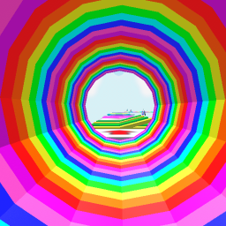 Easy Rainbow Parkour Obby! icon