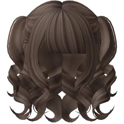 Jirai Kei Curly Swirly Twintails in Brown Roblox item