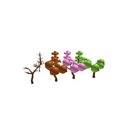low poly tree model pack