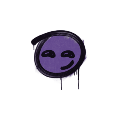 Sealed Graffiti | Smirk (Monster Purple) Roblox decal