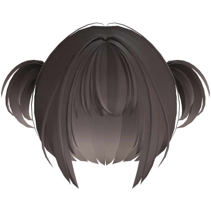 2000s moe anime wispy pigtails high brown fade