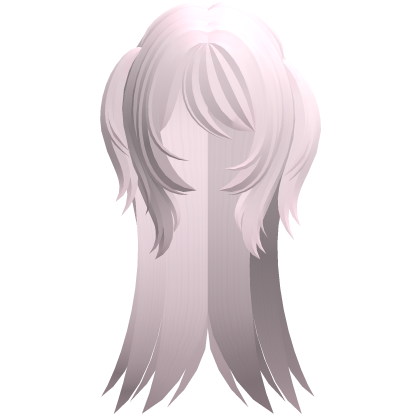 ♡ gyaru y2k emo messy pigtail hair pink Roblox item