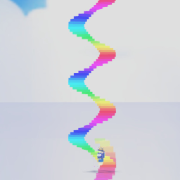 Climp an infinite staircase for unworthwhile stuff