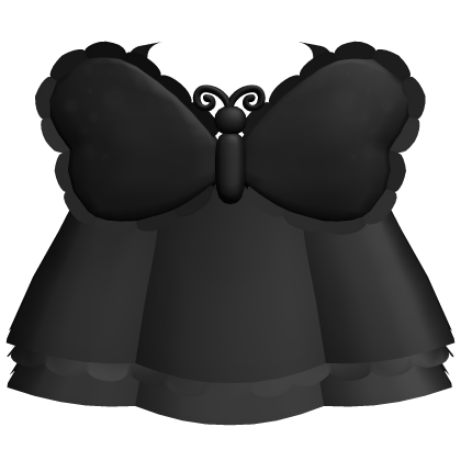 ♡ kawaii black butterfly bubbly dress Roblox item