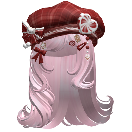 ♡ Christmas Fluffy Beret Combo (Pink)