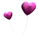 Pink - Heart Balloons