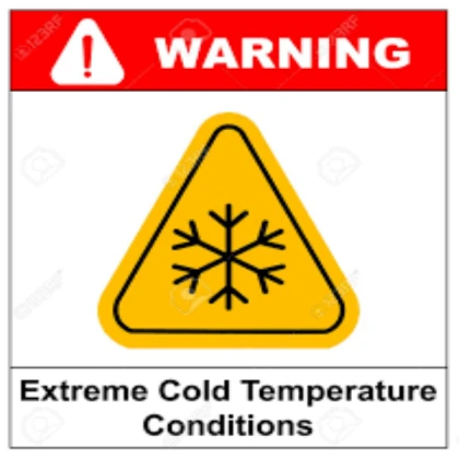 Warning extreme cold