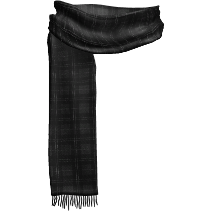 black plaid emo winter scarf 3.0.