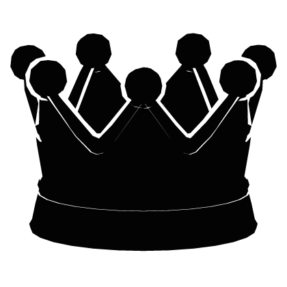 Cartoony White Crown Roblox item