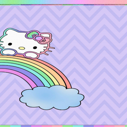 - rainbow holo hello kitty - Roblox decal