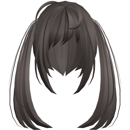 thick messy anime moe pigtails brown