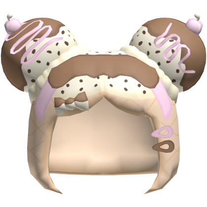 vanilla chocco yummy icecream low poly hair Roblox item