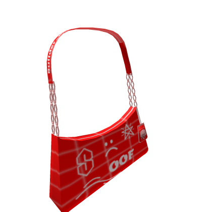 Red Doodle Double Chain Black Bag 3.0 :( thumbnail