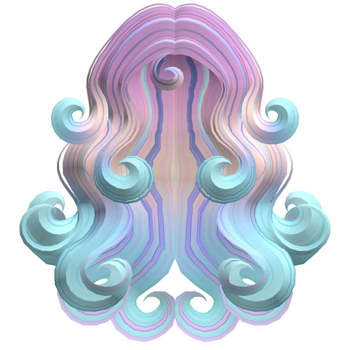 Mermaid Siren Swirls Diamond Ombre