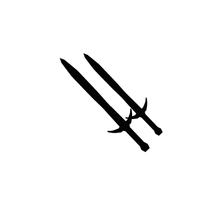 Holdable Dual Darkheart Swords (full black) thumbnail