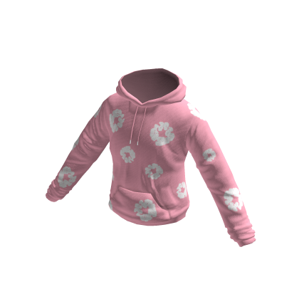 pink denim hoodie thumbnail