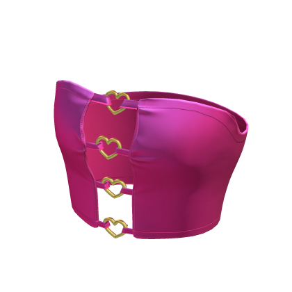 Cute Pink Y2K Chic Heart Korean Top • DD30