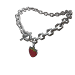 Strawberry on chain necklace