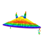 Rainbow Lightning Oni Samurai Hat