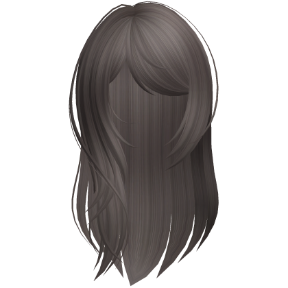 long layered side swept bangs hair brown