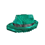 ( Code: tstf8bit ) Teal Sparkle Time Fedora 8-bit