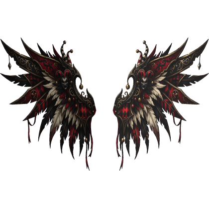 ROYAL JESTER CARNIVAL WINGS [Y2K / GOTH / VAMPIRE]