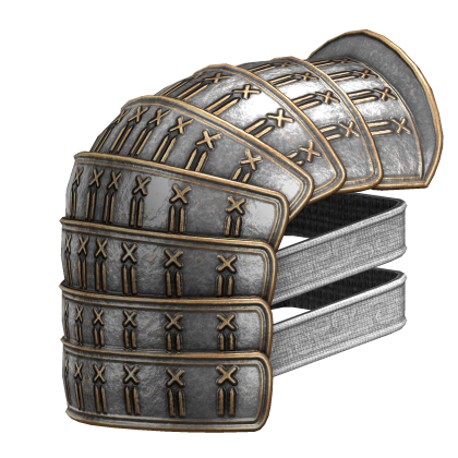 White & Gold Samurai Pauldron - Right Roblox item