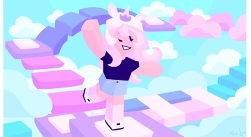 obby blue and pink