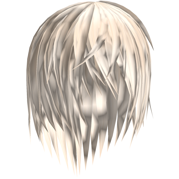 blonde wet emo hair 