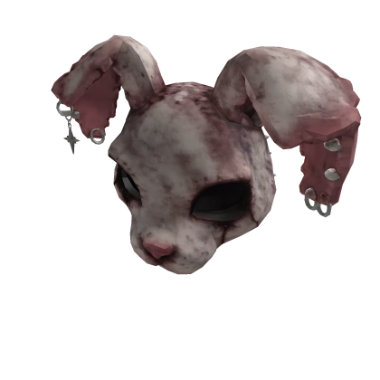 Sweet little bunny mask with piercings