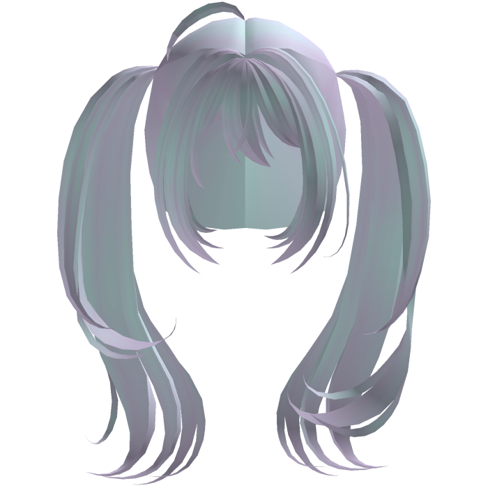 Pastel goth Big long anime tails egirl cute kawaii