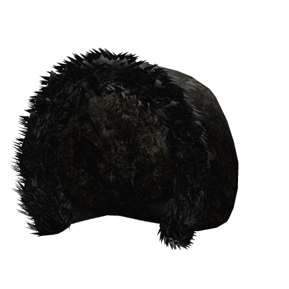 Dark Camo Y2K Fur Lined Winter Hood