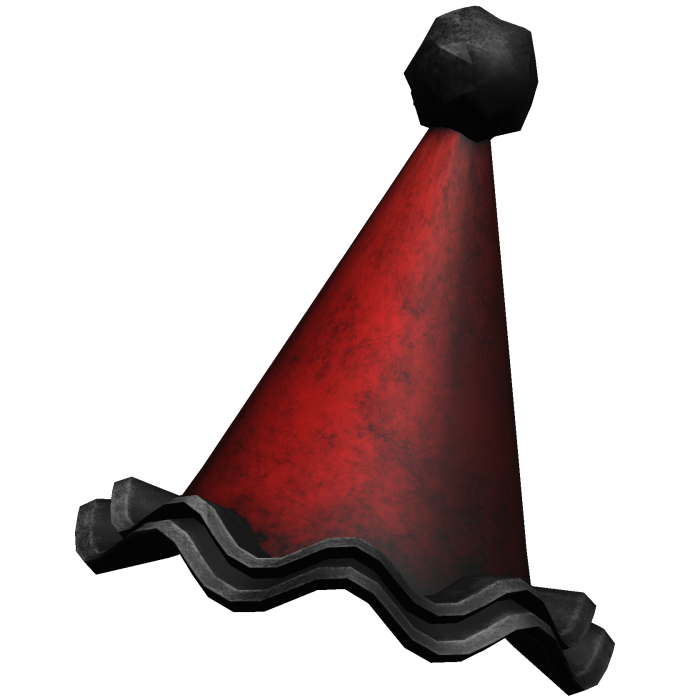 Red Halloween Party Clown Hat V2